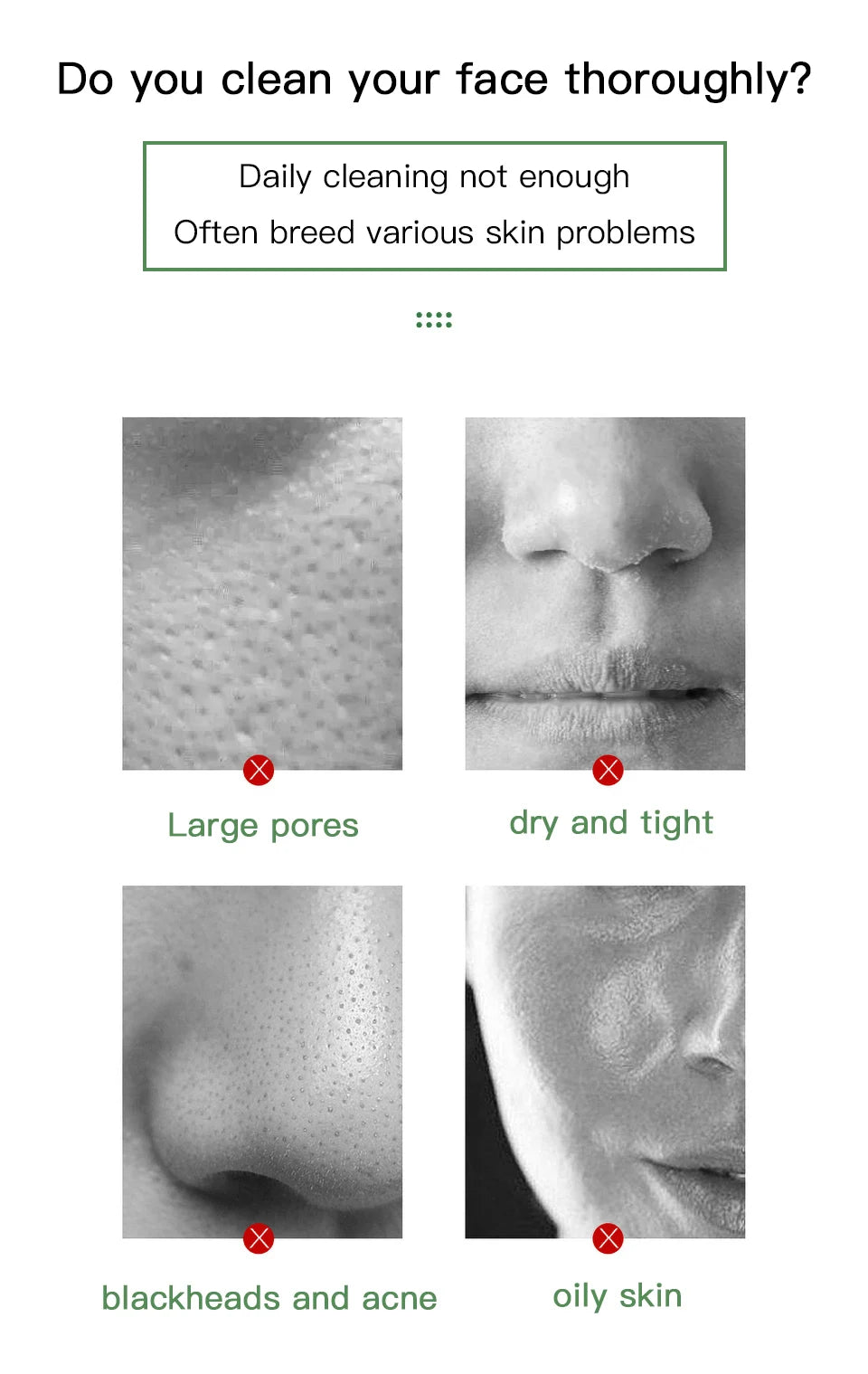 Green Tea Cleansing Stick Deep Moisturizing Oil Control Mask for Unisex Whole Face Treatment