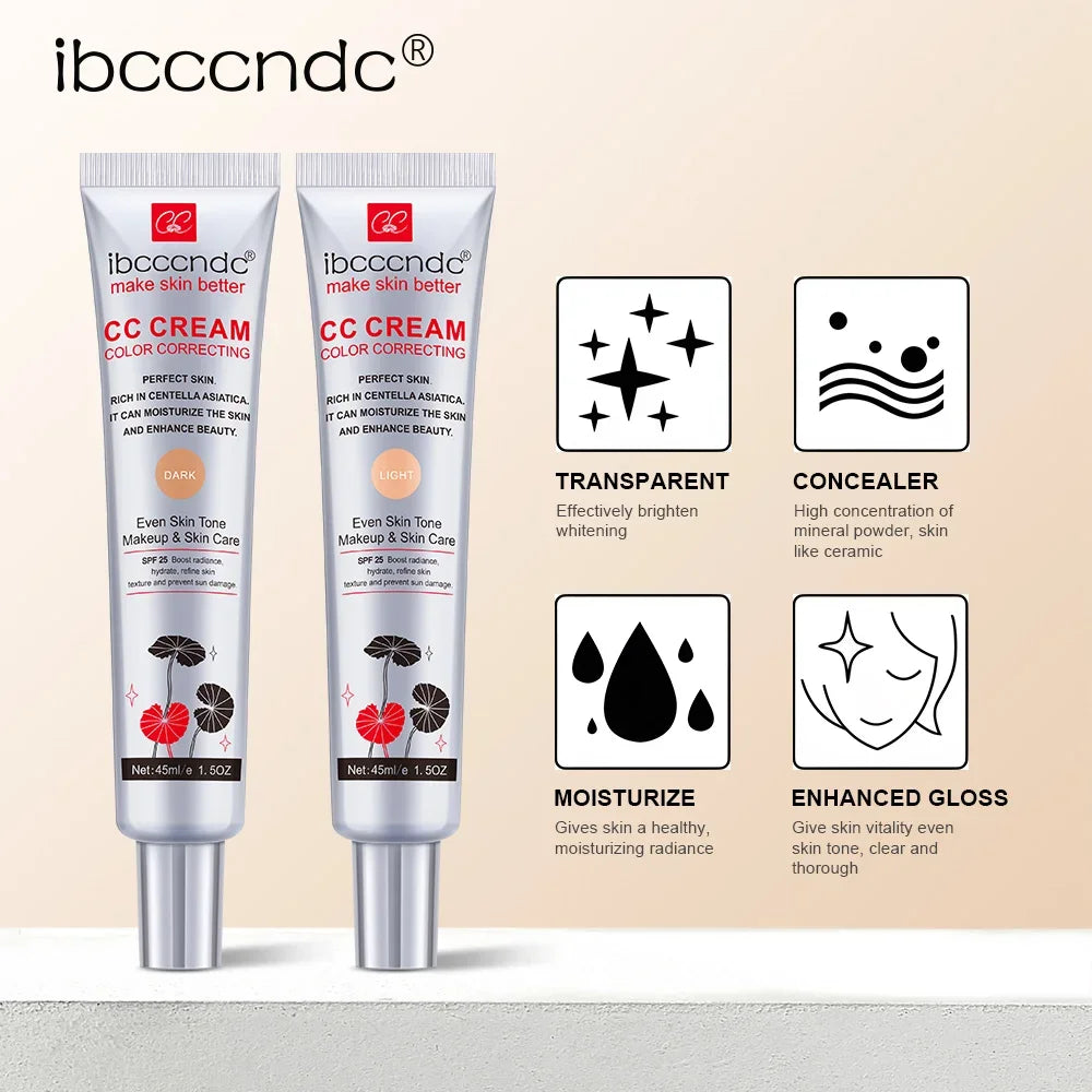 Color Correcting CC Cream Natural Concealer Foundation for Radiant Skin and Even Complexion Daily