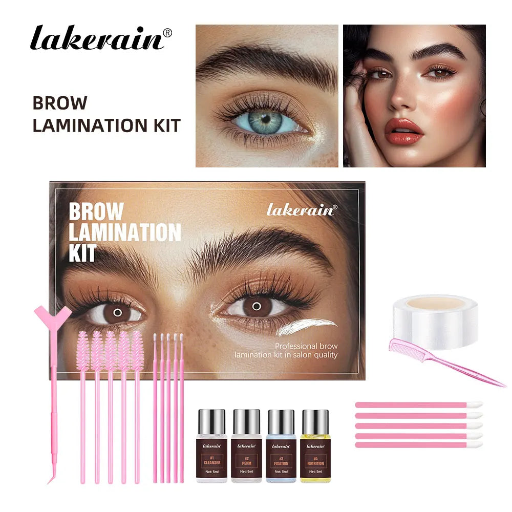 Brow Lamination Kit Professional Semi Permanent Eyebrow Lift for Salon Home Beauty Makeup