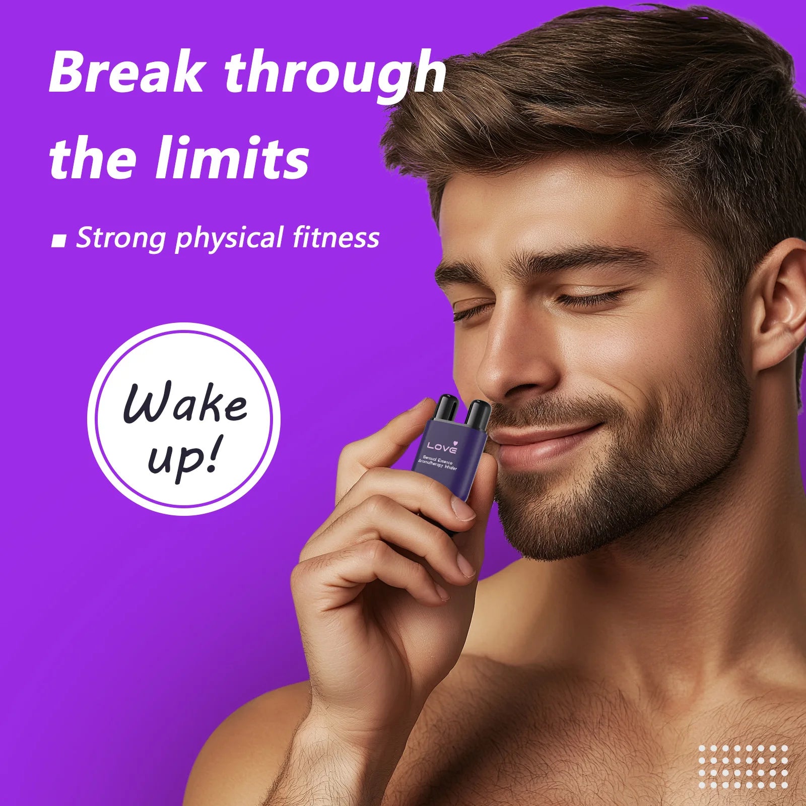 Double Hole Vitality Energy Stick Natural Aromatherapy Inhaler for Men on the Go Daily Relief - 2