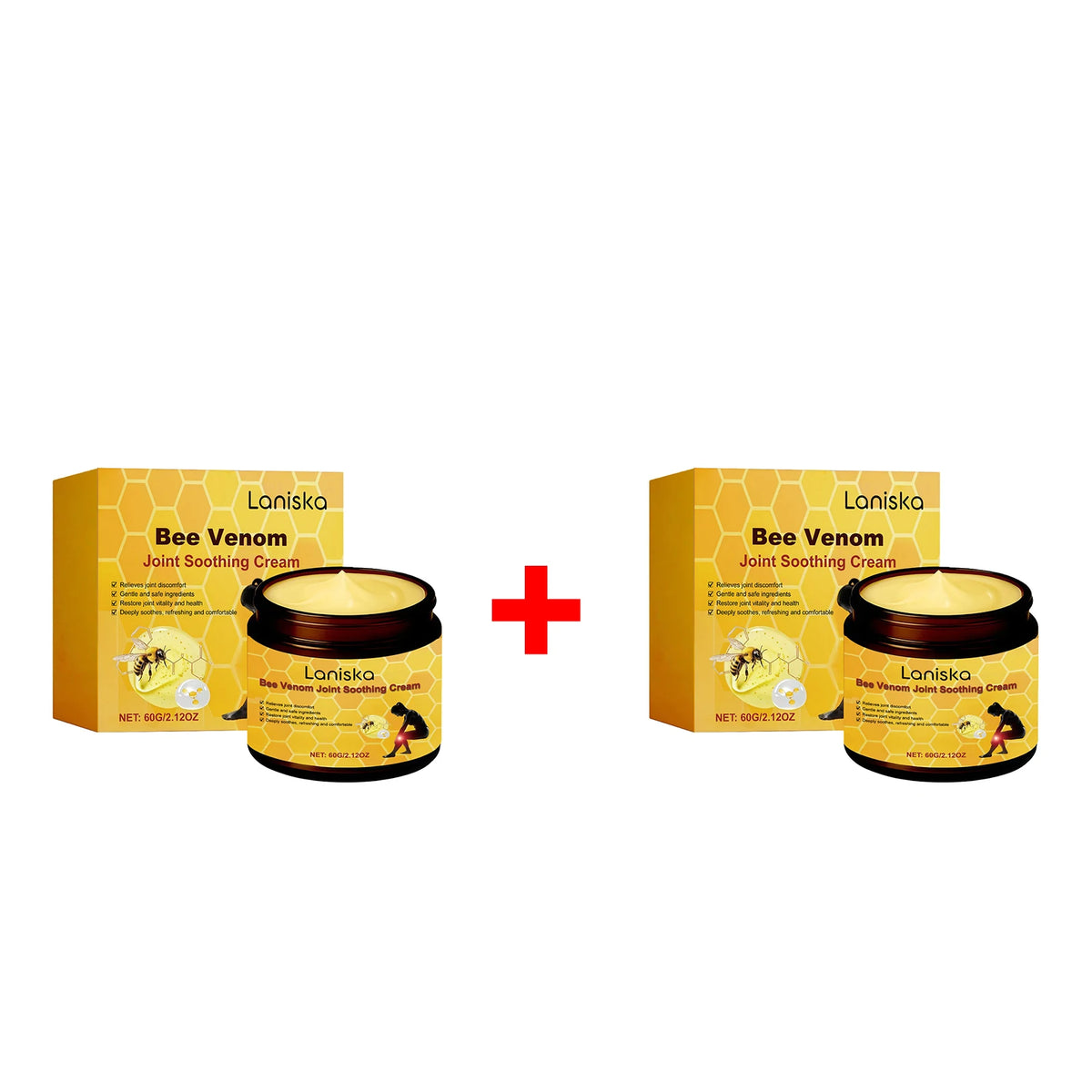 Bee Venom Joint Soothing Cream Natural Massage Balm for Body Muscles and Daily Joint Support