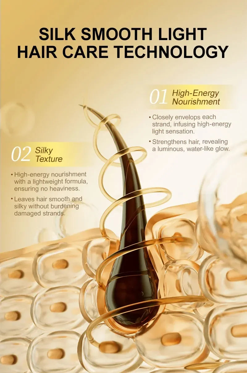 Amino Acid Hair Oil Nourishing Treatment for Smooth Shiny Hair and Heat Protection - 14