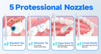 Portable Water Flosser Nasal Rinse Combo Oral Care Sinus Cleaning Kit for Home and Travel Use