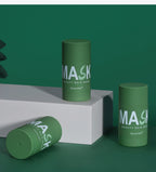 Green Tea Cleansing Stick Deep Moisturizing Oil Control Mask for Unisex Whole Face Treatment