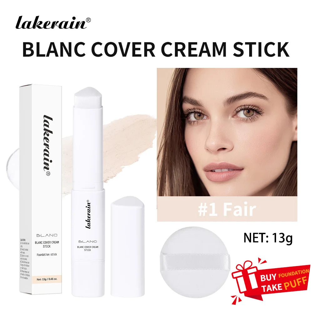 Color Changing Foundation Stick Buildable Coverage Concealer for Women Daily Makeup Routine