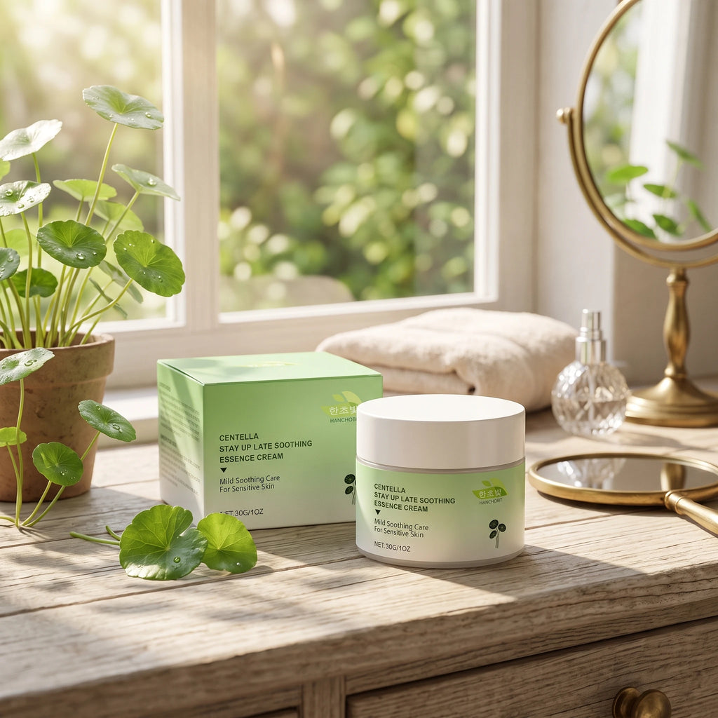 Centella Asiatica Soothing Cream Reduce Redness Calming Moisturizer for Sensitive Face Daily