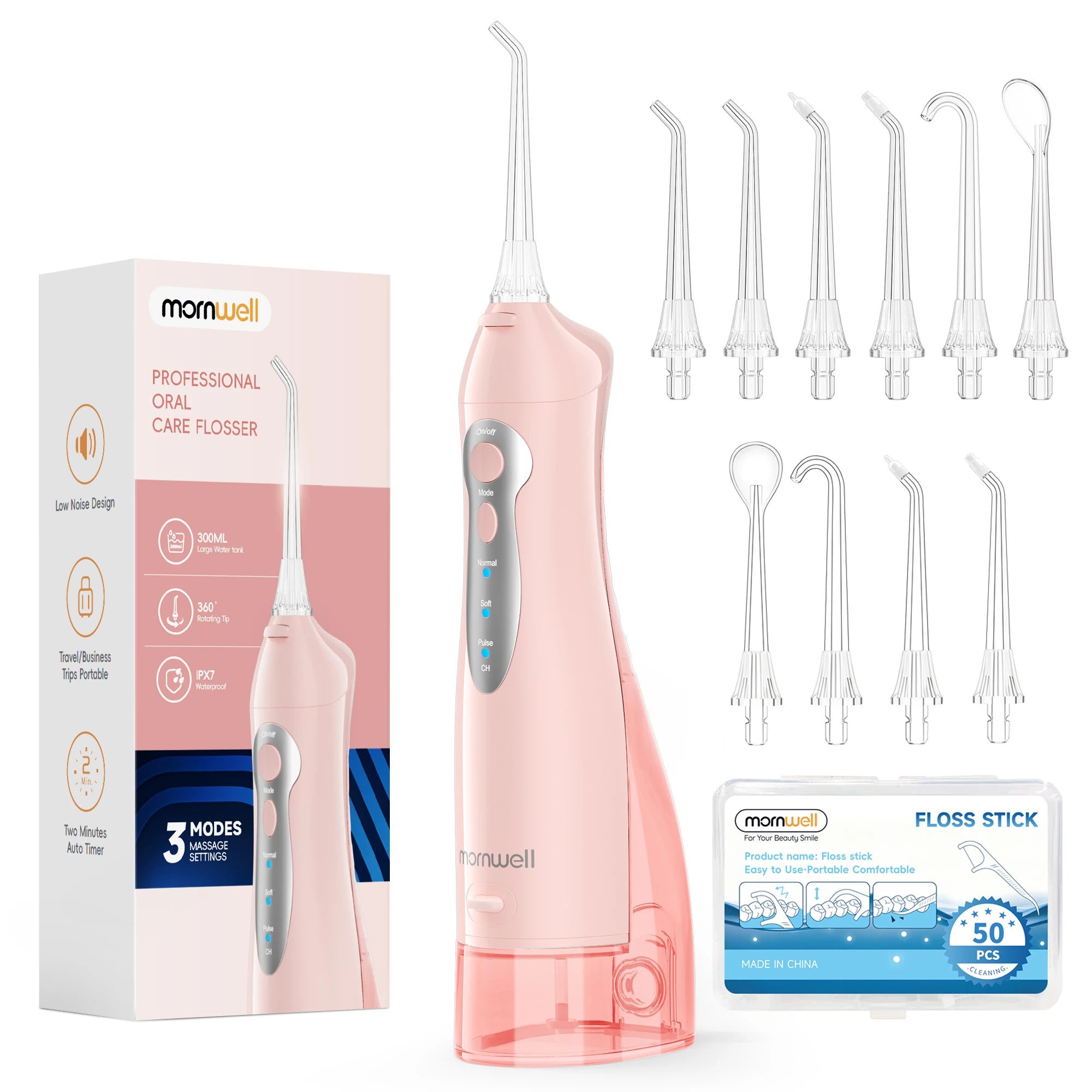 Portable Electric Water Flosser Rechargeable Oral Irrigator for Teeth Cleaning at Home - 21