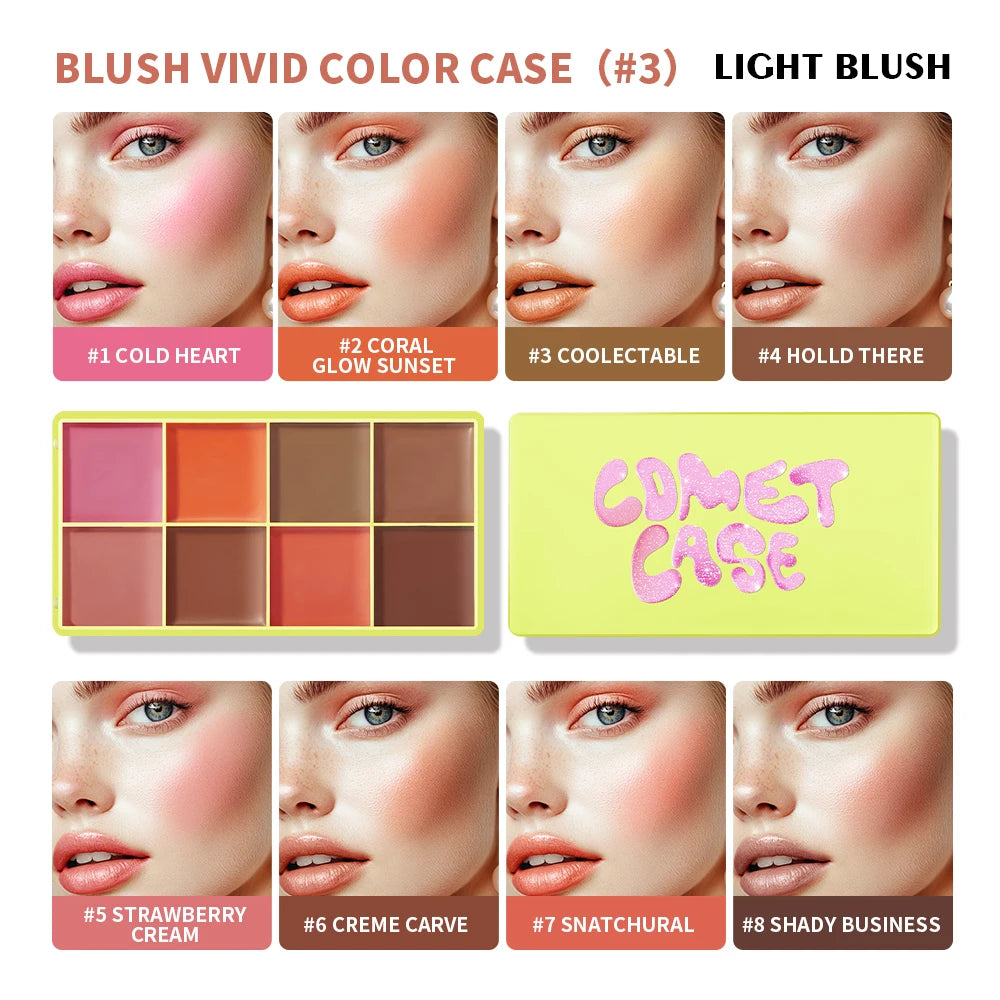 Blush Cream Palette Long Lasting Waterproof Makeup for Everyone Daily Wear