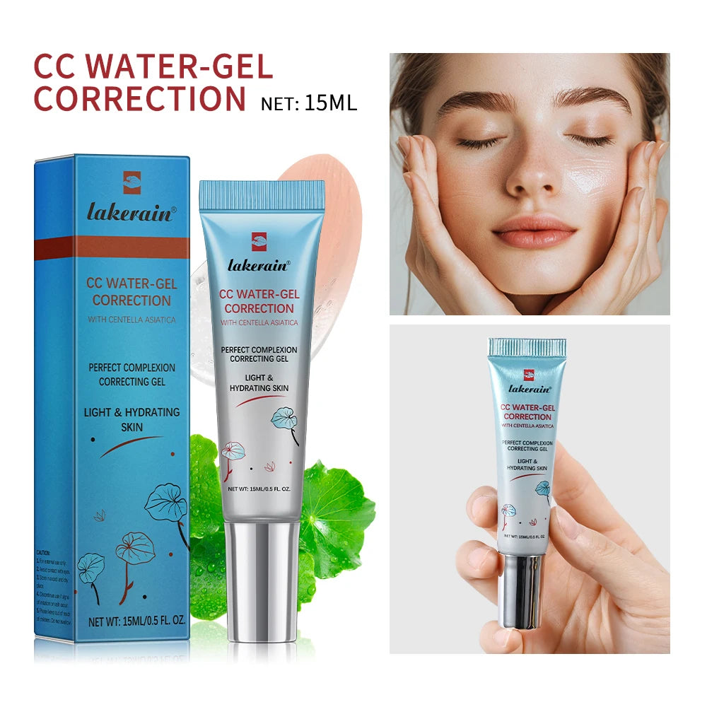 Color Correcting CC Cream Moisturizing Foundation for Women Daily Makeup Routine and Skin Care