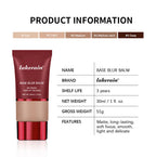 Blur Base Balm with Applicator Brush Pore Minimizing Foundation for Women Daily Makeup