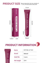 Peptide Lip Tint Moisturizing Gloss with Silky Smooth Texture for Daily Use and Care