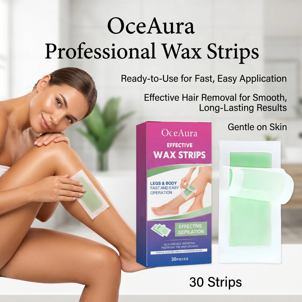 Depilatory Wax Strips Hair Removal for Smooth Skin Legs and Underarms at Home SPA Experience