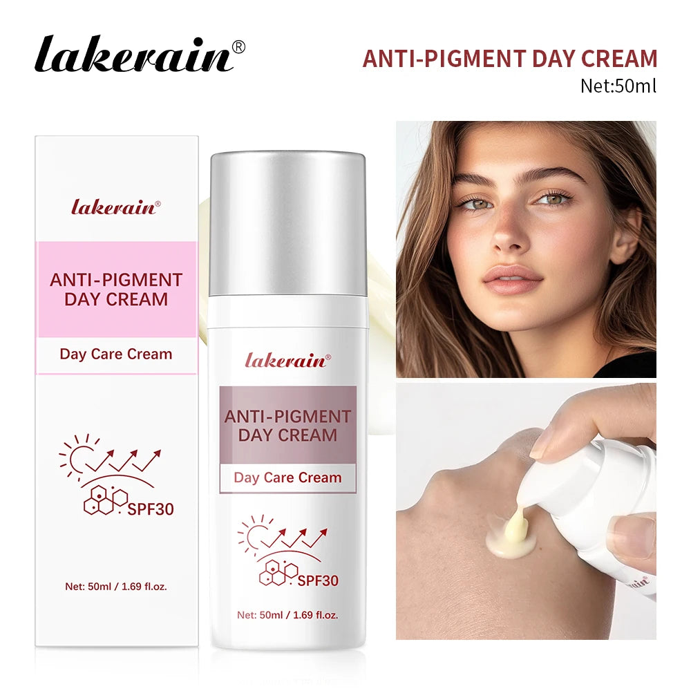 Anti Pigment Day Cream SPF 30 Moisturizing Face Sunscreen for Daily Skin Care and Protection