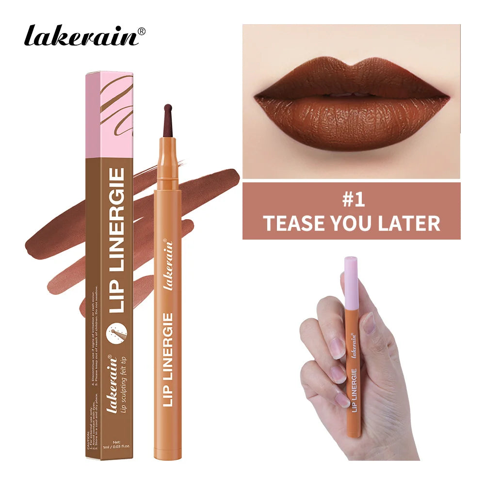 Lip Contour Stain Pen Long Lasting Waterproof Makeup for Daily Beauty and Travel - 20