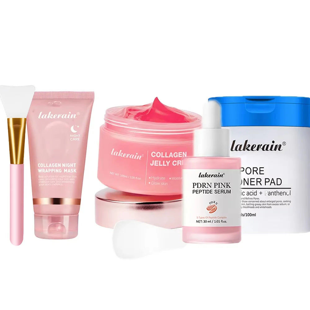 Collagen Night Wrapping Mask Hydrating Firming Peel Off Mask for Women during Bedtime Routine