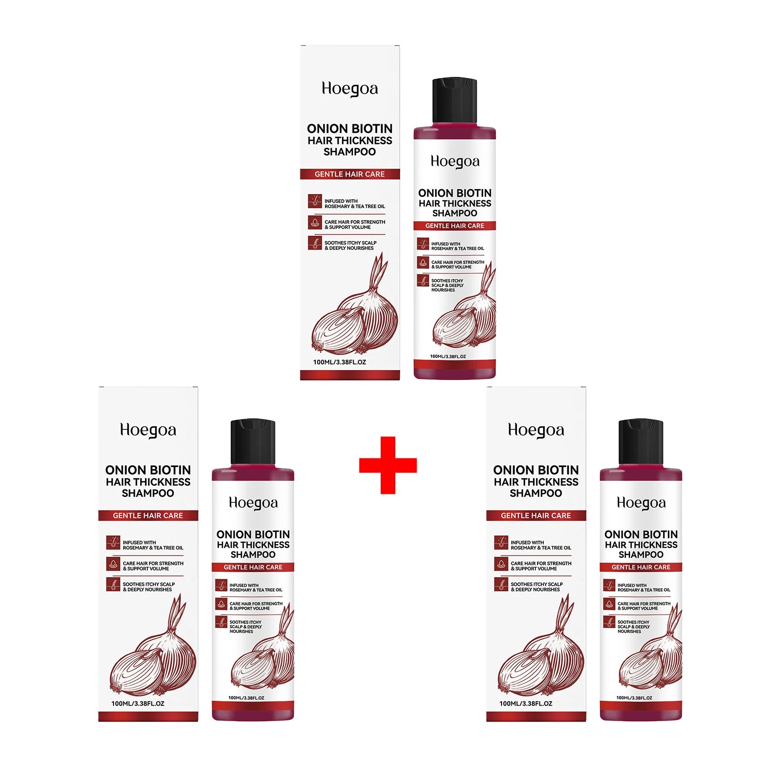 Onion Biotin Shampoo for Thicker Hair Growth and Scalp Care for Men and Women at Home - 18