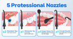 Electric Oral Irrigator Portable Water Flosser with 5 Cleaning Modes for Daily Dental Care