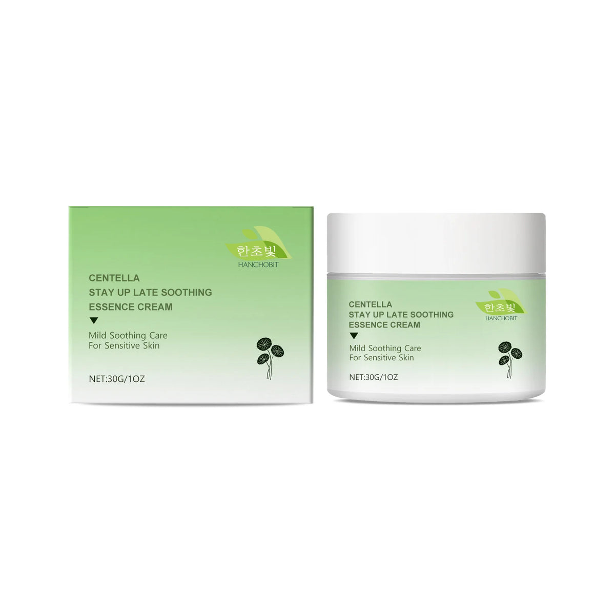 Centella Asiatica Soothing Cream Reduce Redness Calming Moisturizer for Sensitive Face Daily