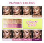Cream Highlighter Palette Long Lasting Bronzer Blush for Professional Makeup Artists
