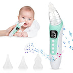 Electric Baby Nasal Aspirator Rechargeable Mucus Sucker for Newborns During Cold Congestion