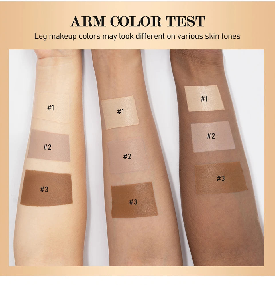 Leg Makeup Body Foundation Long Lasting Concealer for Smooth Skin Finish Everyday