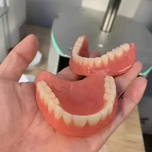 Full Mouth Denture Set Soft Silicone Reline False Teeth for Adults at Home Daily Comfort Use - 7