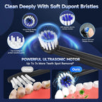 Electric Toothbrush Water Flosser Combo Oral Care Kit for Adults at Home