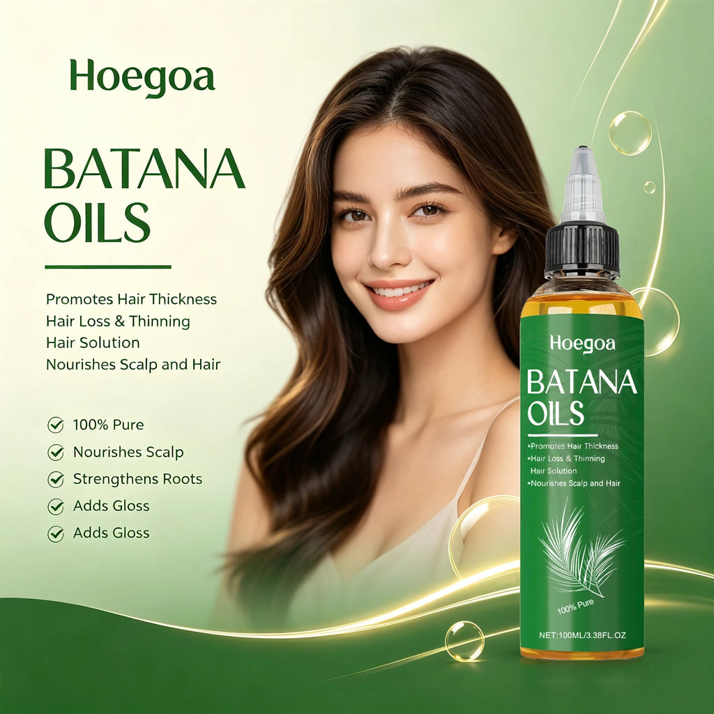 Pure Batana Oil for Hair Roots Strengthening and Anti Frizz for Unisex Daily Hair Care Routine