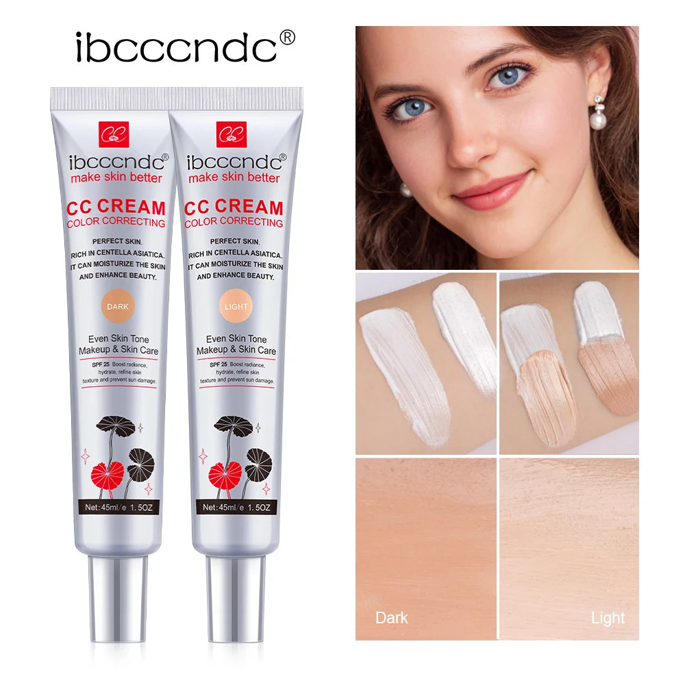 Color Correcting CC Cream Moisturizing Foundation for Flawless Daily Makeup and Sun Protection