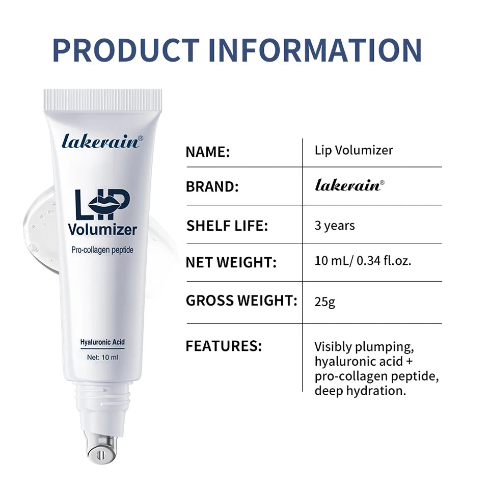 Lip Volumizer Serum Deep Hydration Moisturizing Gloss for Fuller Looking Lips Everyday Use