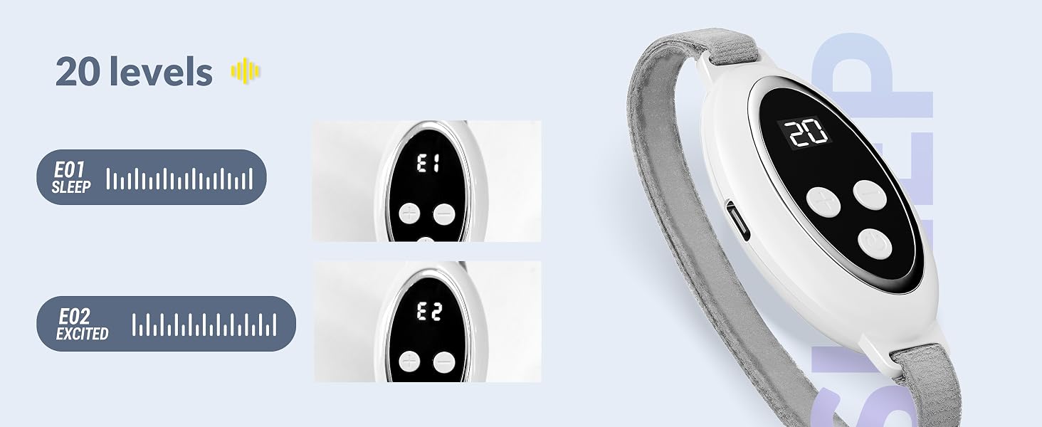 Microcurrent Sleep Aid Device EMS Pulse Massager for Restful Sleep and Anxiety Relief at Home - 12